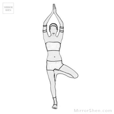 Yoga asanas set with eagle legs. Illustration stylized woman practicing  modifications with garudasana. | CanStock
